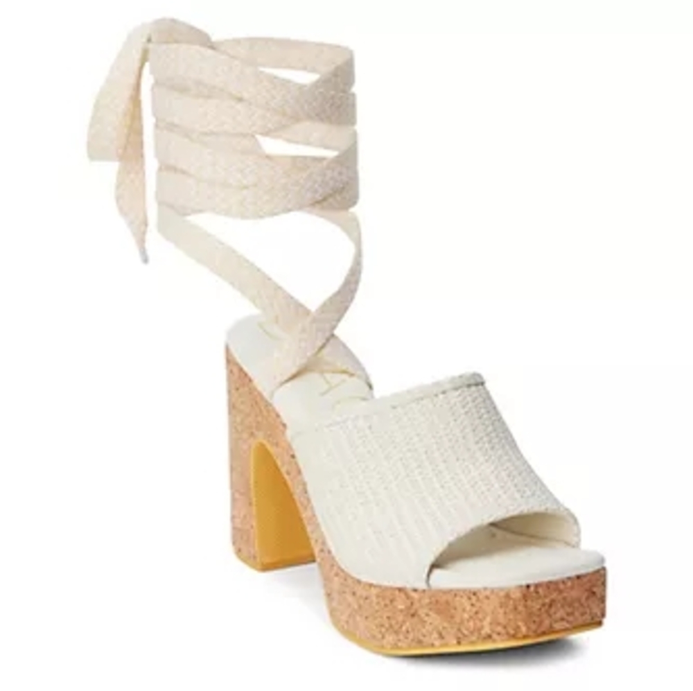 Beach by Matisse Platform Lace Up Sandal- Magnolia